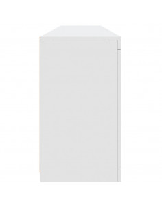 Credenza con Luci LED Bianca 181,5x37x67 cm 2