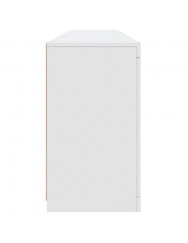 Credenza con Luci LED Bianca 181,5x37x67 cm