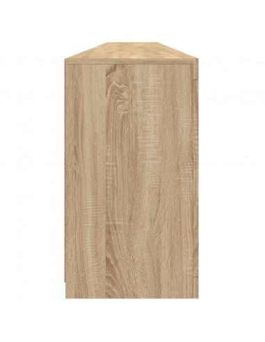 Credenza con Luci LED Rovere Sonoma 283x37x67 cm