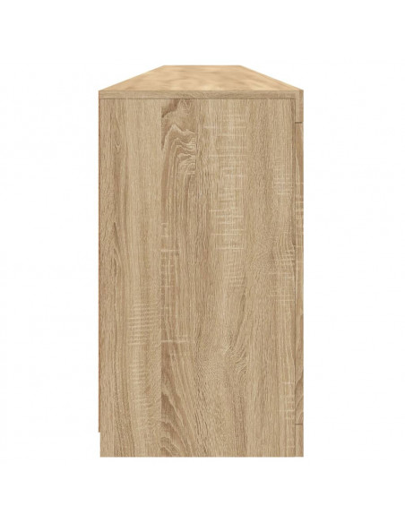 Credenza con Luci LED Rovere Sonoma 283x37x67 cm