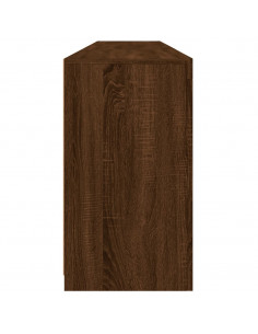 Credenza con Luci LED Rovere Marrone 181,5x37x67 cm 2