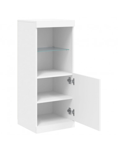 Credenza con Luci LED Bianca 41x37x100 cm