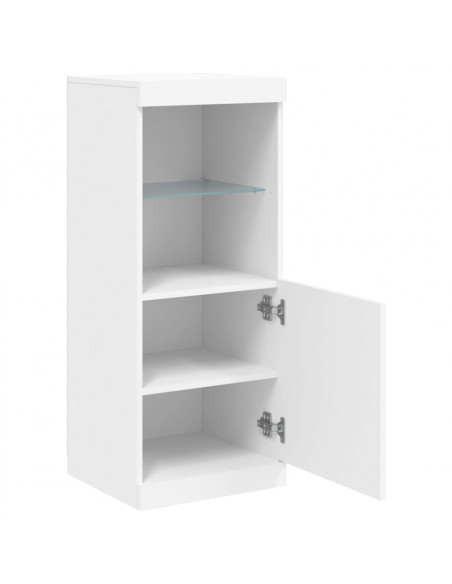 Credenza con Luci LED Bianca 41x37x100 cm