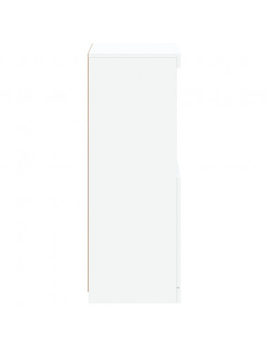 Credenza con Luci LED Bianca 41x37x100 cm
