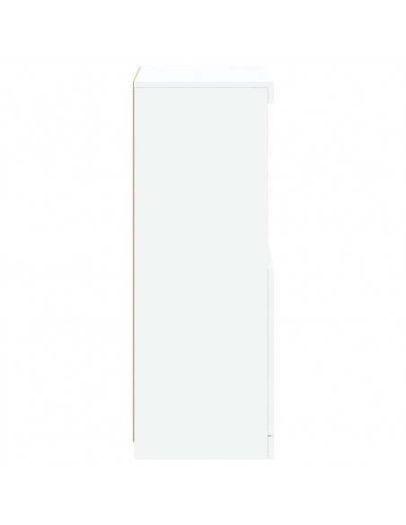 Credenza con Luci LED Bianca 41x37x100 cm