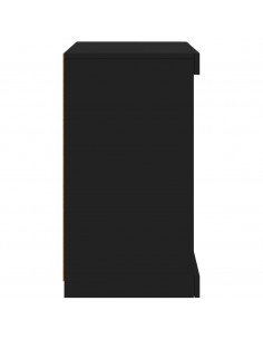 Credenza con Luci LED Nera 41x37x67 cm 2