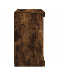 Credenza con Luci LED Rovere Fumo 41x37x67 cm 2