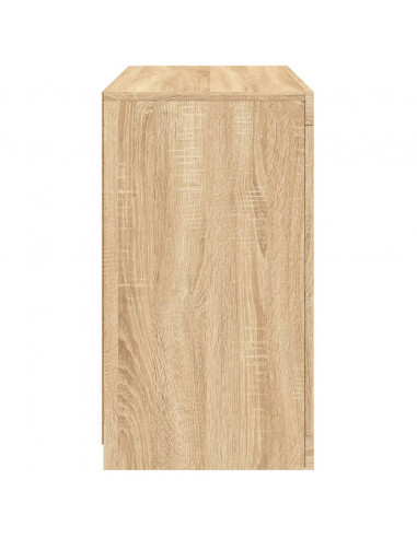 Credenza con Luci LED Rovere Sonoma 60,5x37x67 cm