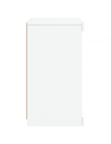 Credenza con Luci LED Bianca 41x37x67 cm