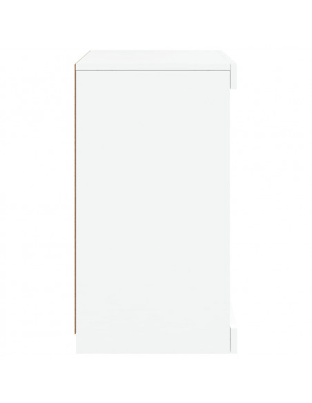 Credenza con Luci LED Bianca 41x37x67 cm