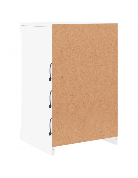 Credenza con Luci LED Bianca 41x37x67 cm