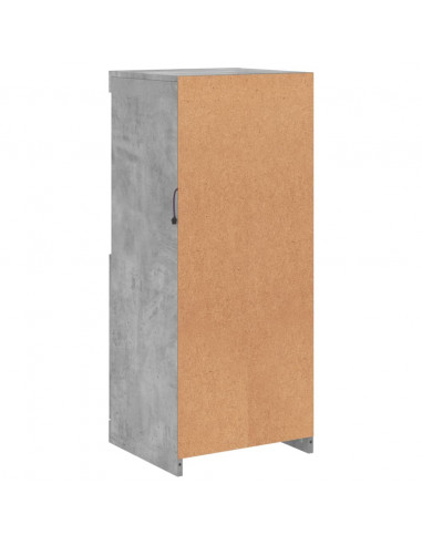 Credenza con Luci LED Grigio Cemento 41x37x100 cm