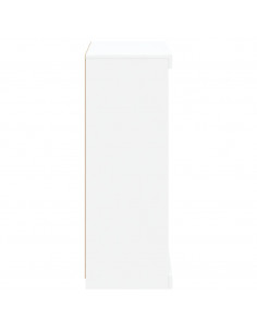 Credenza con Luci LED Bianca 60,5x37x100 cm 2