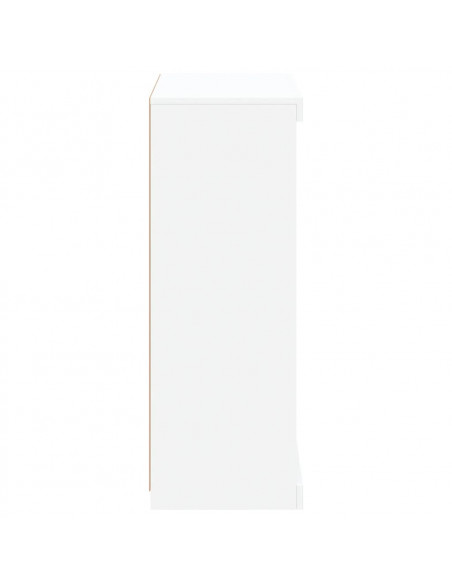 Credenza con Luci LED Bianca 60,5x37x100 cm