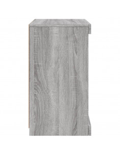 Credenza con Luci LED Grigio Sonoma 41x37x67 cm 2