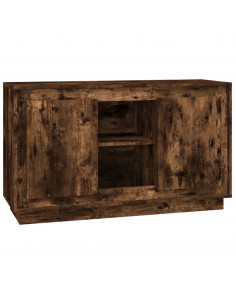 Credenza Rovere Fumo 102x35x60 cm in Legno Multistrato 2