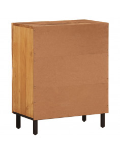 Credenza 60x33x75 cm in Legno Massello di Acacia 2