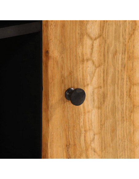 Credenza 90x33x75 cm in Legno Massello di Acacia