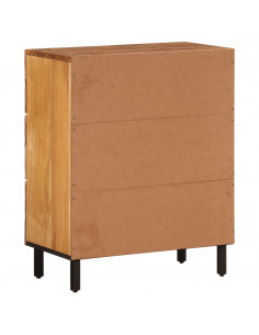 Credenza 60x33x75 cm in Legno Massello di Acacia 2