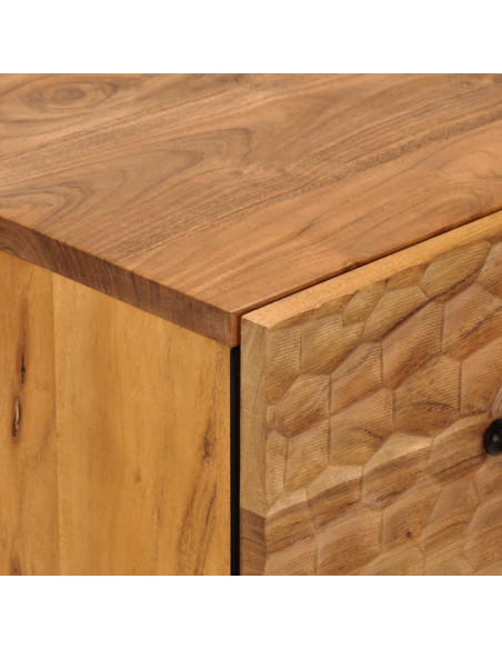Credenza 60x33x75 cm in Legno Massello di Acacia