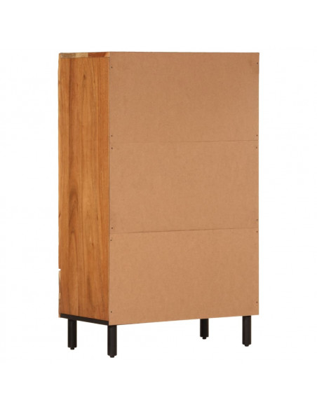 Credenza 60x33x100 cm in Legno Massello di Acacia