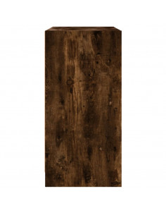 Mobile con Ante in Vetro Rovere Fumo 68x37x75,5 cm 2