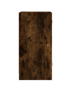 Mobile con Ante in Vetro Rovere Fumo 35x37x75,5 cm 2