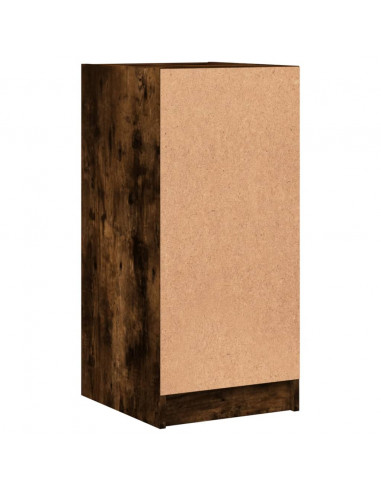 Mobile con Ante in Vetro Rovere Fumo 35x37x75,5 cm