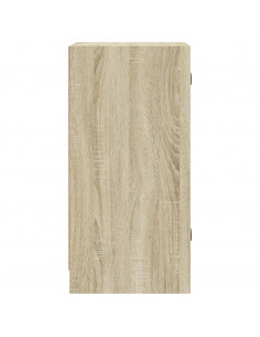 Mobile con Ante in Vetro Rovere Sonoma 35x37x75,5 cm 2