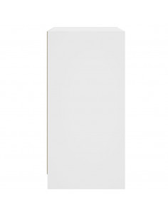 Mobile con Ante in Vetro Bianco 68x37x75,5 cm 2