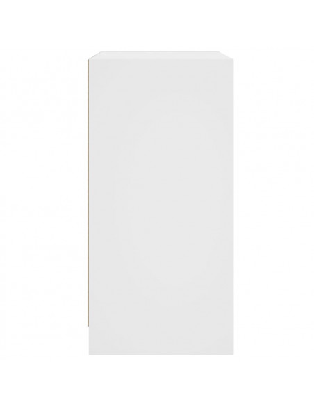 Mobile con Ante in Vetro Bianco 68x37x75,5 cm