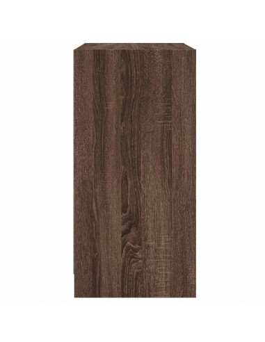 Mobile con Ante in Vetro Rovere Marrone 68x37x75,5 cm