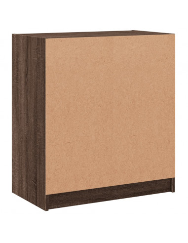 Mobile con Ante in Vetro Rovere Marrone 68x37x75,5 cm