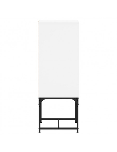 Mobile con Anta in Vetro Bianco 35x37x100 cm