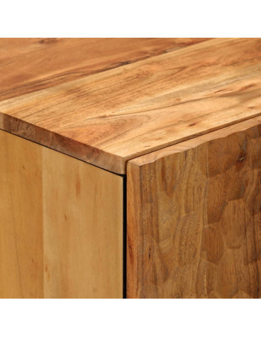 Credenza 40x33x75 cm in Legno Massello di Acacia