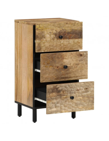 Credenza 40x33x75 cm in Legno Massello di Mango