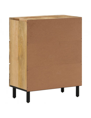 Credenza 60x33x75 cm in Legno Massello di Mango