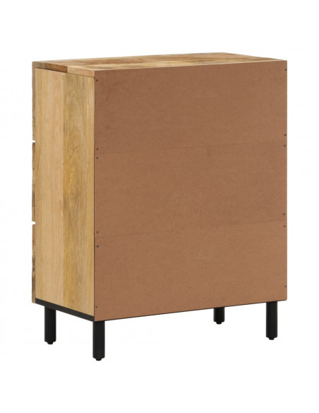 Credenza 60x33x75 cm in Legno Massello di Mango