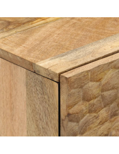 Credenza 60x33x75 cm in Legno Massello di Mango