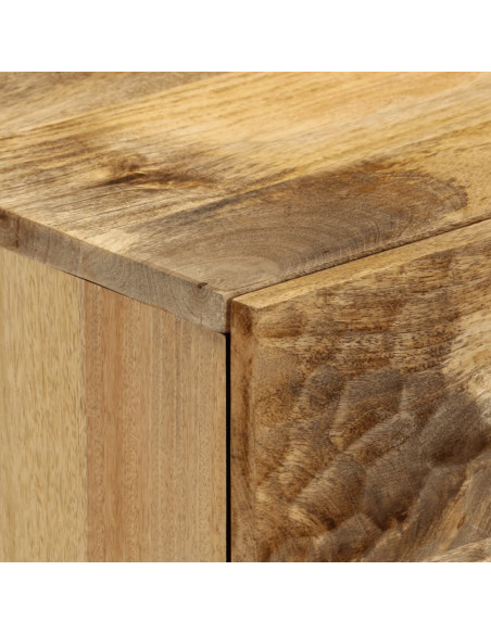Credenza 80x33x75 cm in Legno Massello di Mango