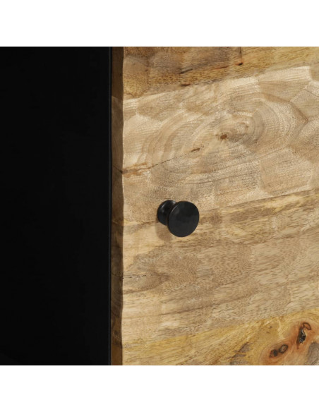 Credenza 80x33x75 cm in Legno Massello di Mango
