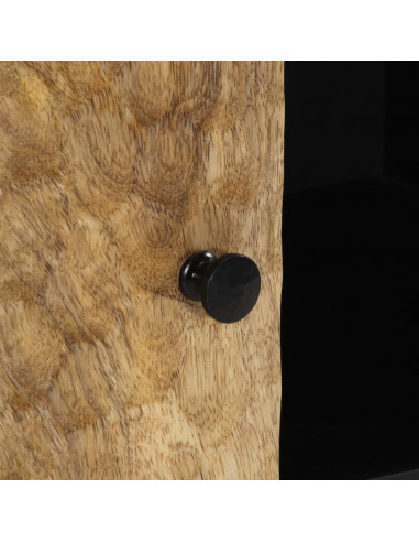 Credenza 90x33x75 cm in Legno Massello di Mango