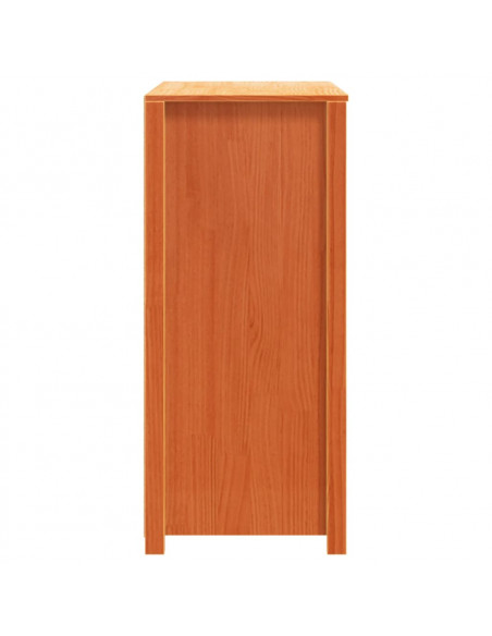 Armadietto Marrone Cera 100x40x90 cm in Legno Massello di Pino