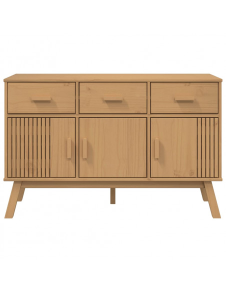 Credenza OLDEN Marrone 114x43x73,5 cm in Legno Massello di Pino