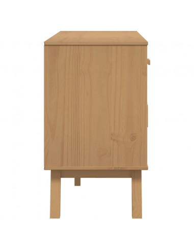 Credenza OLDEN Marrone 114x43x73,5 cm in Legno Massello di Pino
