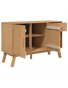 Credenza OLDEN Marrone 114x43x73,5 cm in Legno Massello di Pino 2