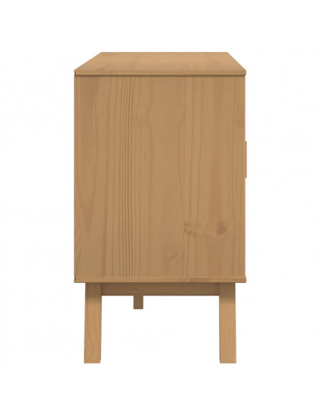 Credenza OLDEN Marrone 114x43x73,5 cm in Legno Massello di Pino
