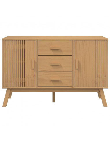 Credenza OLDEN Marrone 114x43x73,5 cm in Legno Massello di Pino