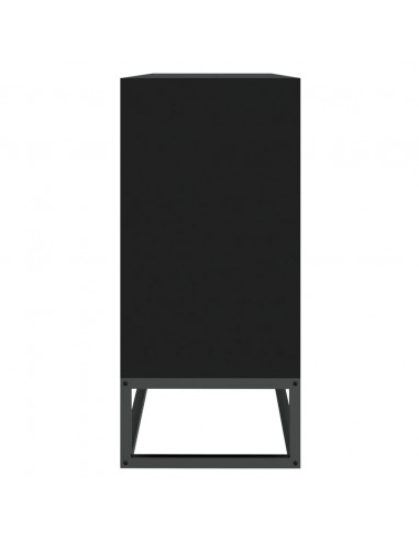 Credenza Nera 105x30x65 cm in Legno Multistrato