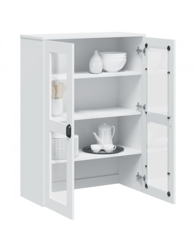 Piano per Credenza VIKEN Bianco in Legno Massello di Pino